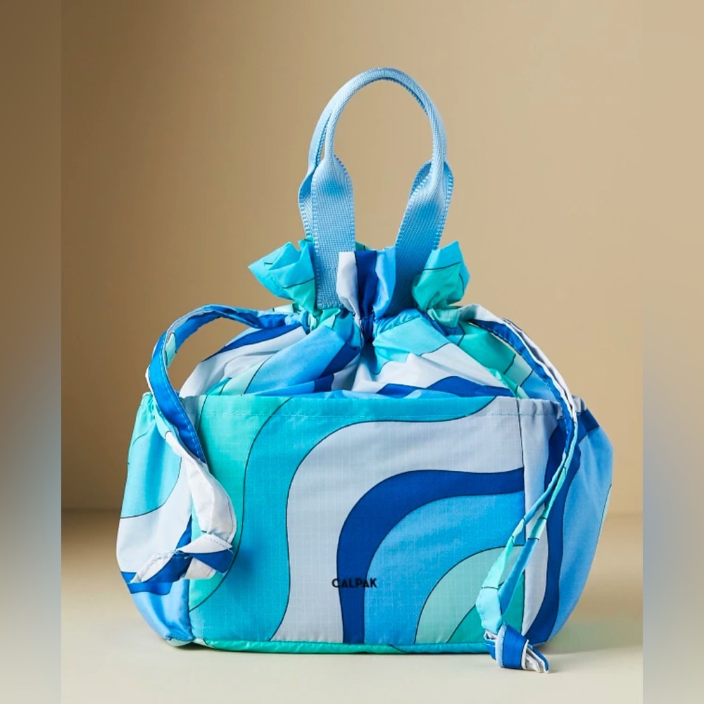 CALPAK Insulated Lunch Bag in the Groovy Blue